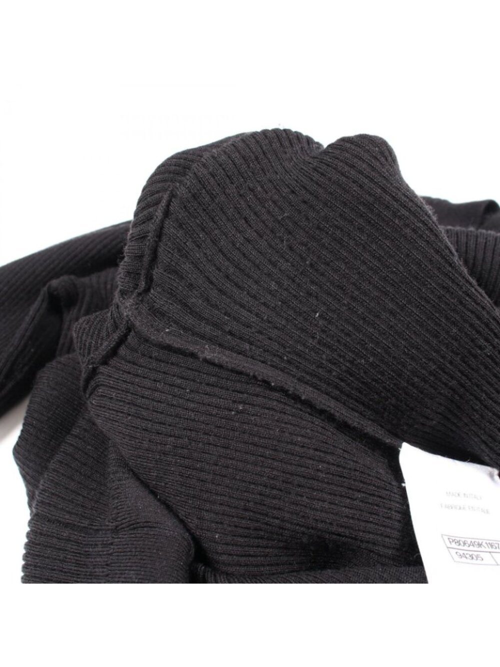 Chanel Knit CC Logo Ribbon Rib Wool Sweater - Picture 6 of 8